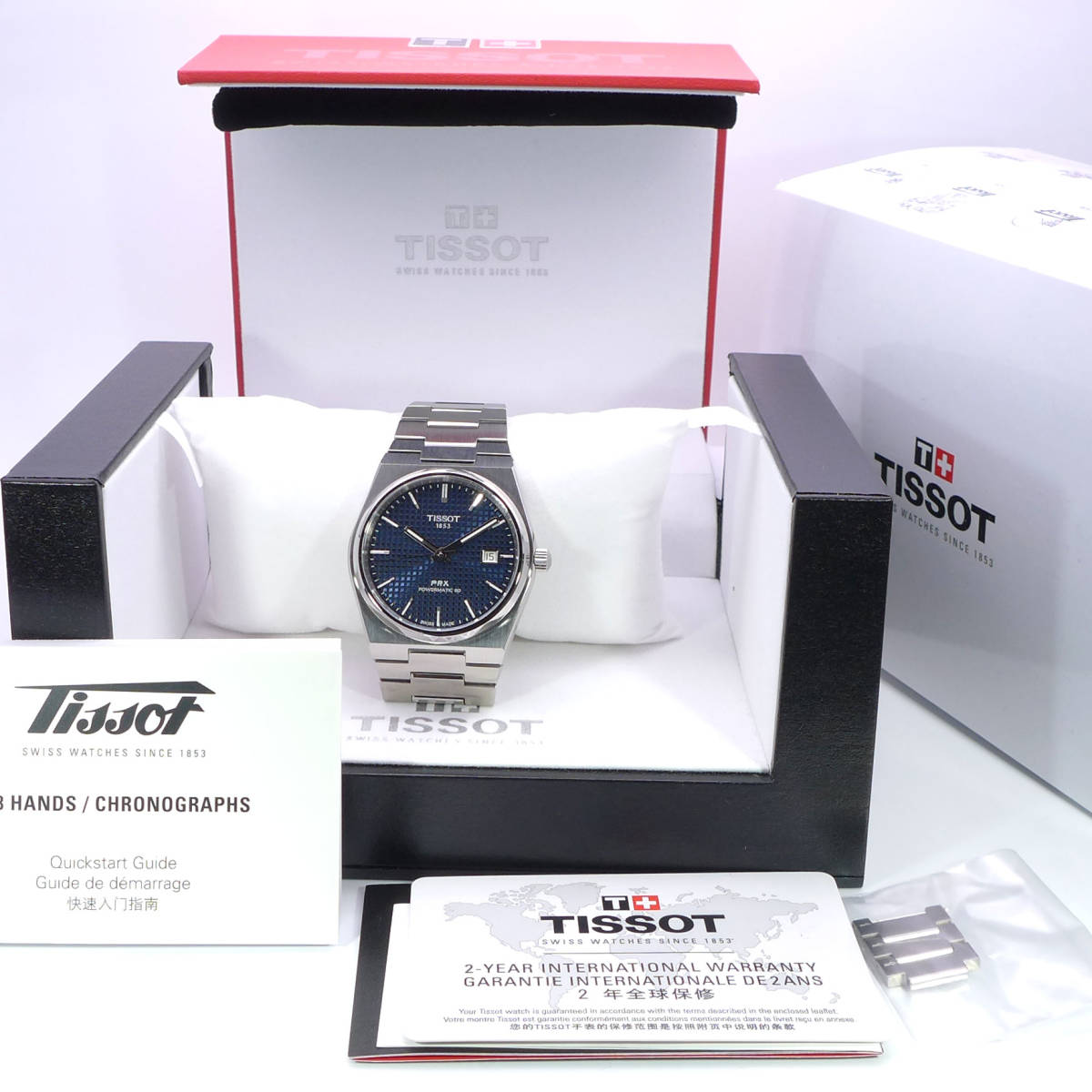 TISSOT PRX 自動巻 パワーマチック80 ネイビー T137.407.11.041.00 