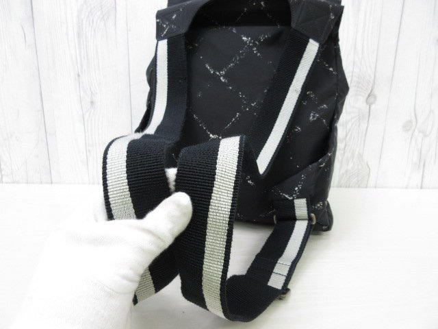 極美品 CHANEL シャネル 旧トラベルライン リュックサック バッグ