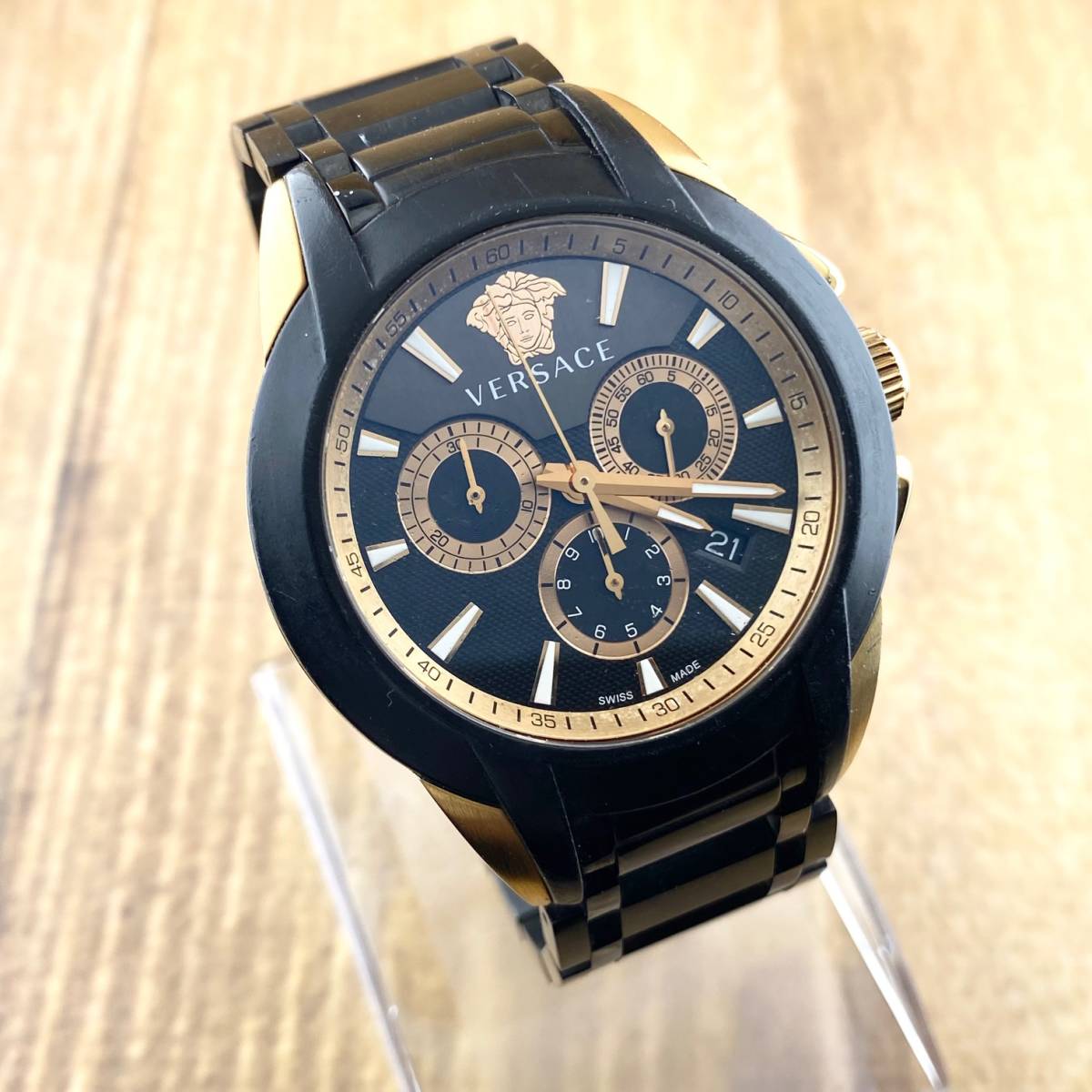 1円〜】VERSACE ヴェルサーチ 腕時計 メンズ クロノグフ M8C 