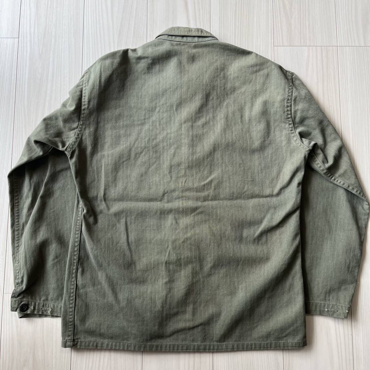 美品】40s US NAVY N-3 HBT ジャケット ビンテージ ヘリンボーンツイル 