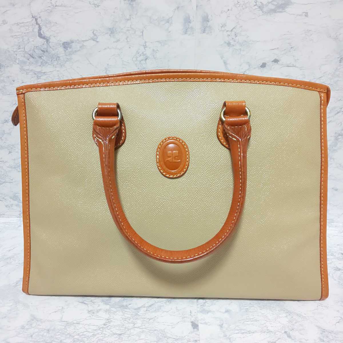 美品/希少】courreges クレージュ ヴィンテージ ハンドバッグ トート 