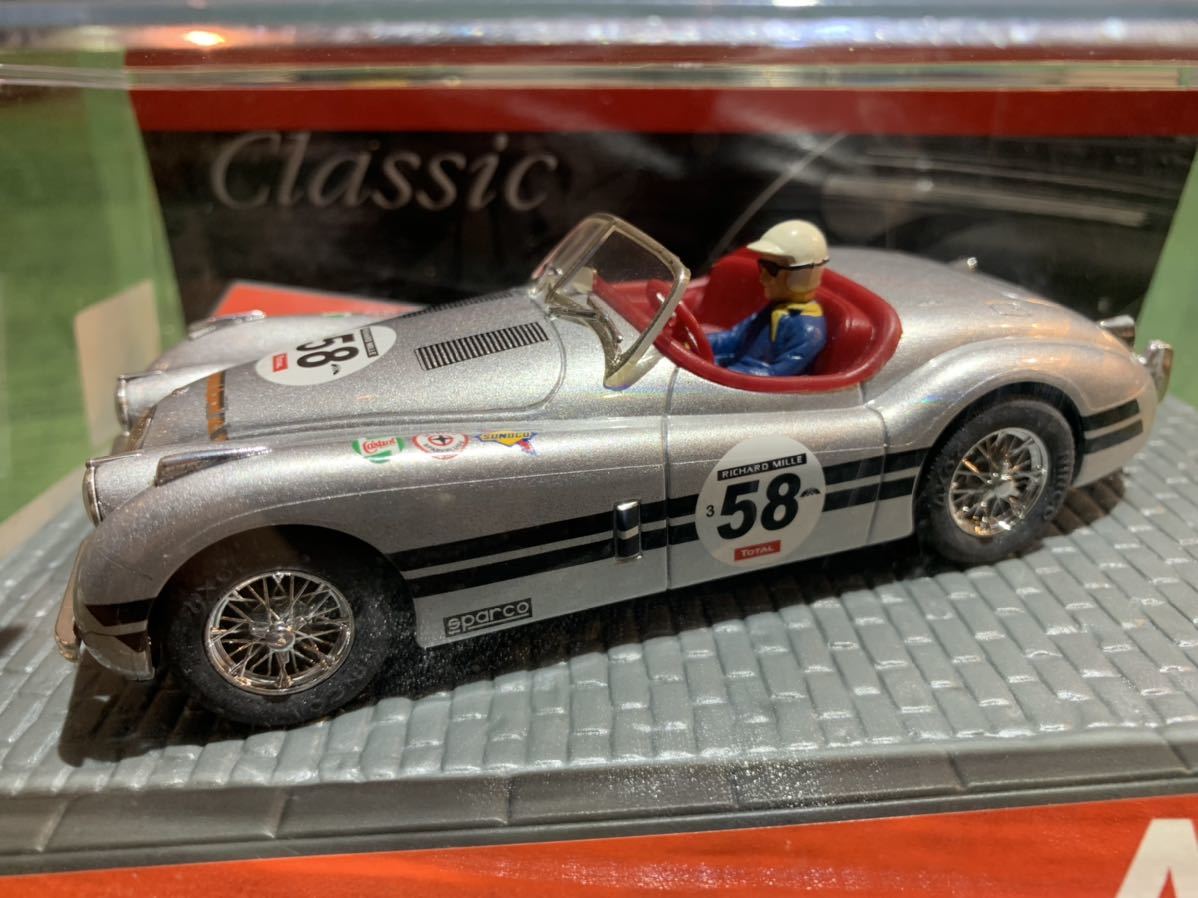 Miniature Jaguar XK 120 1/43 Brumm 120 Le Mans No. 16 Grun - .c