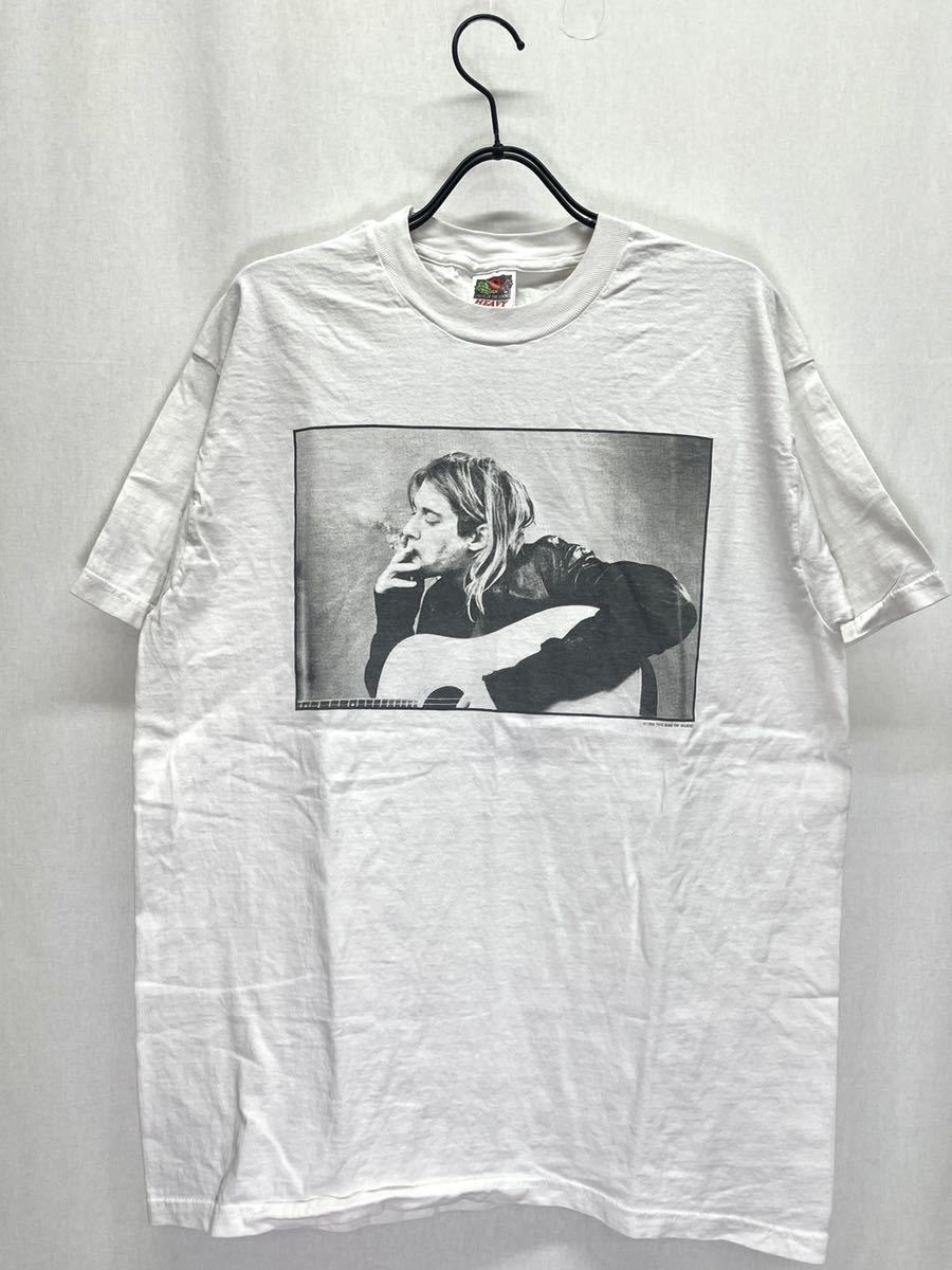 限定セール，正規品 NIRVANA KURT COBAIN TEE ニルヴァーナ カートコバーン ヴィンテージ 半袖Tシャツ ホワイト Lサイズ(Tシャツ)｜売買されたオークション情報、yahooの商品情報をアーカイブ公開 - オークファン Tシャツ