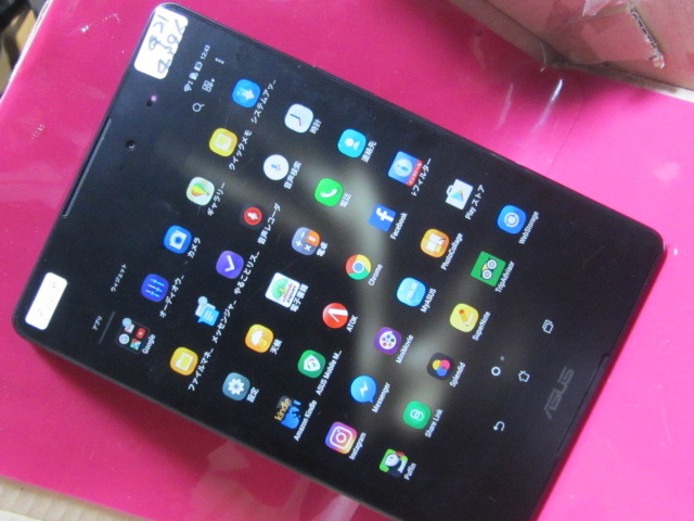 ジャンク simフリー ASUS ZenPad3 8.0 P008 タブレット 8型 黒 初期化