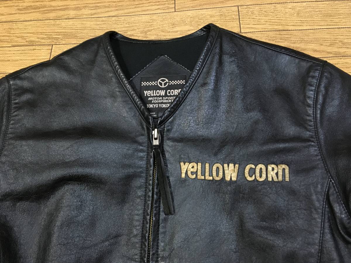 セール，100%新品 YELLOW CORN 牛革製 半袖ライディングJKT Lサイズ 身長168-172cm(Lサイズ)｜売買されたオークション情報、yahooの商品情報をアーカイブ公開 - オークファン 男性用