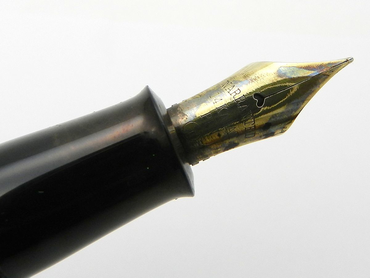 1000円スタート 万年筆 WARRANTED ワランテッド ブラック ペン先