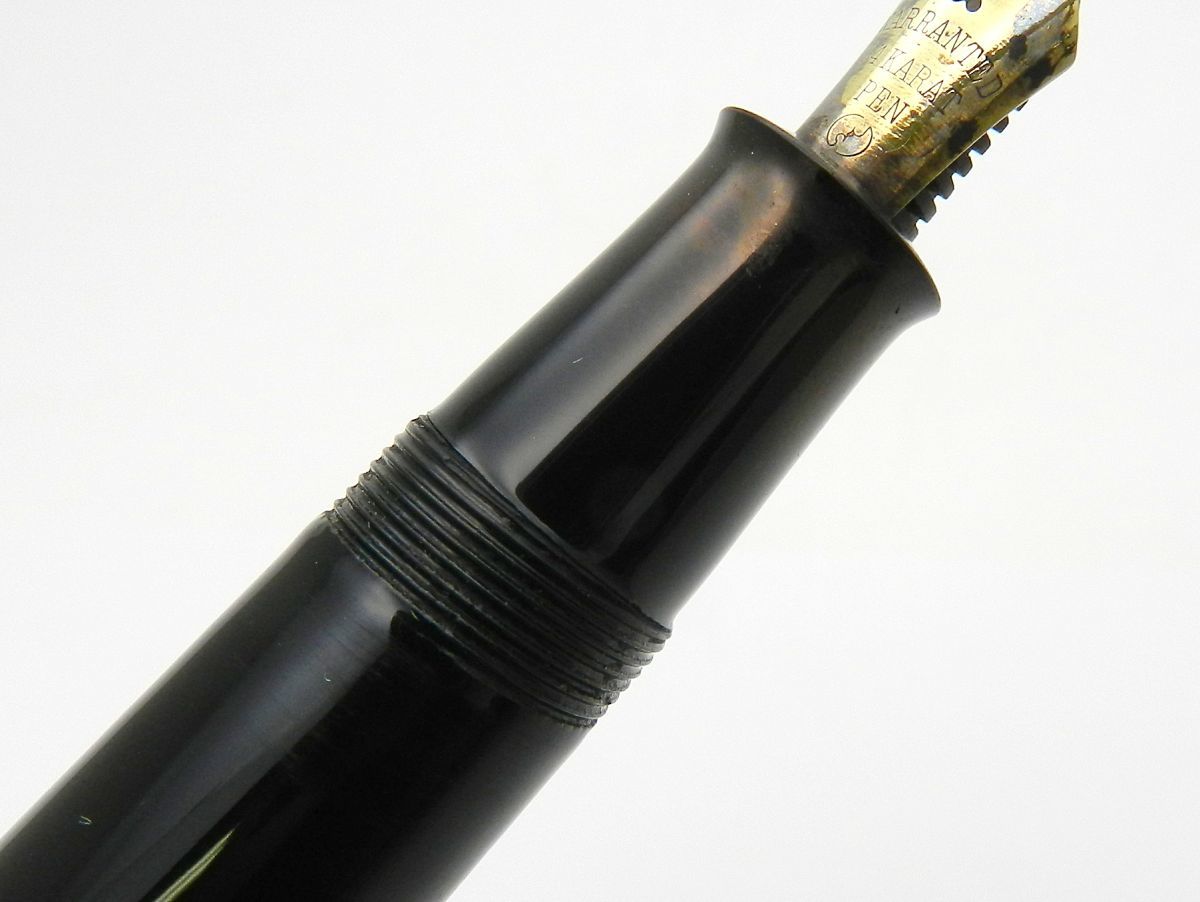 1000円スタート 万年筆 WARRANTED ワランテッド ブラック ペン先