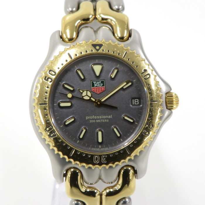 中古】TAG Heuer プロフェッショナル セル デイト メンズ腕時計 SS