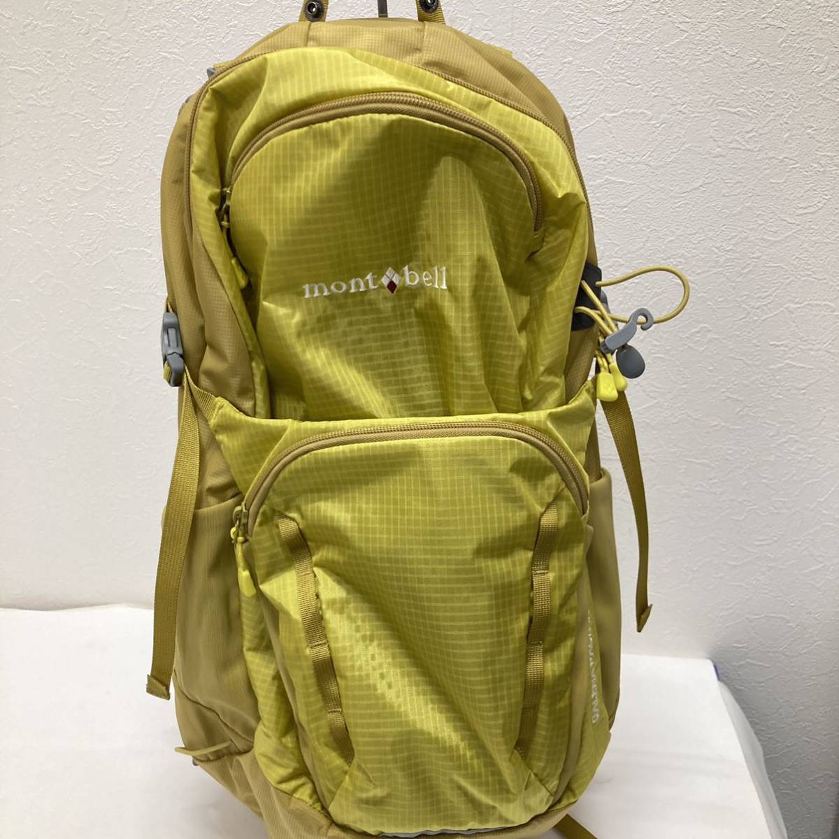 【1144】美品 mont-bell モンベル GALENA PACK25 ガレナパック リュック ザック 日帰り イエロー系