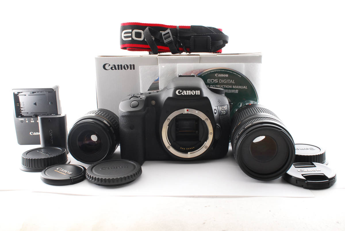 ☆美品☆ Canon キヤノン EOS 7D 純正Wレンズセット☆安心保証＆