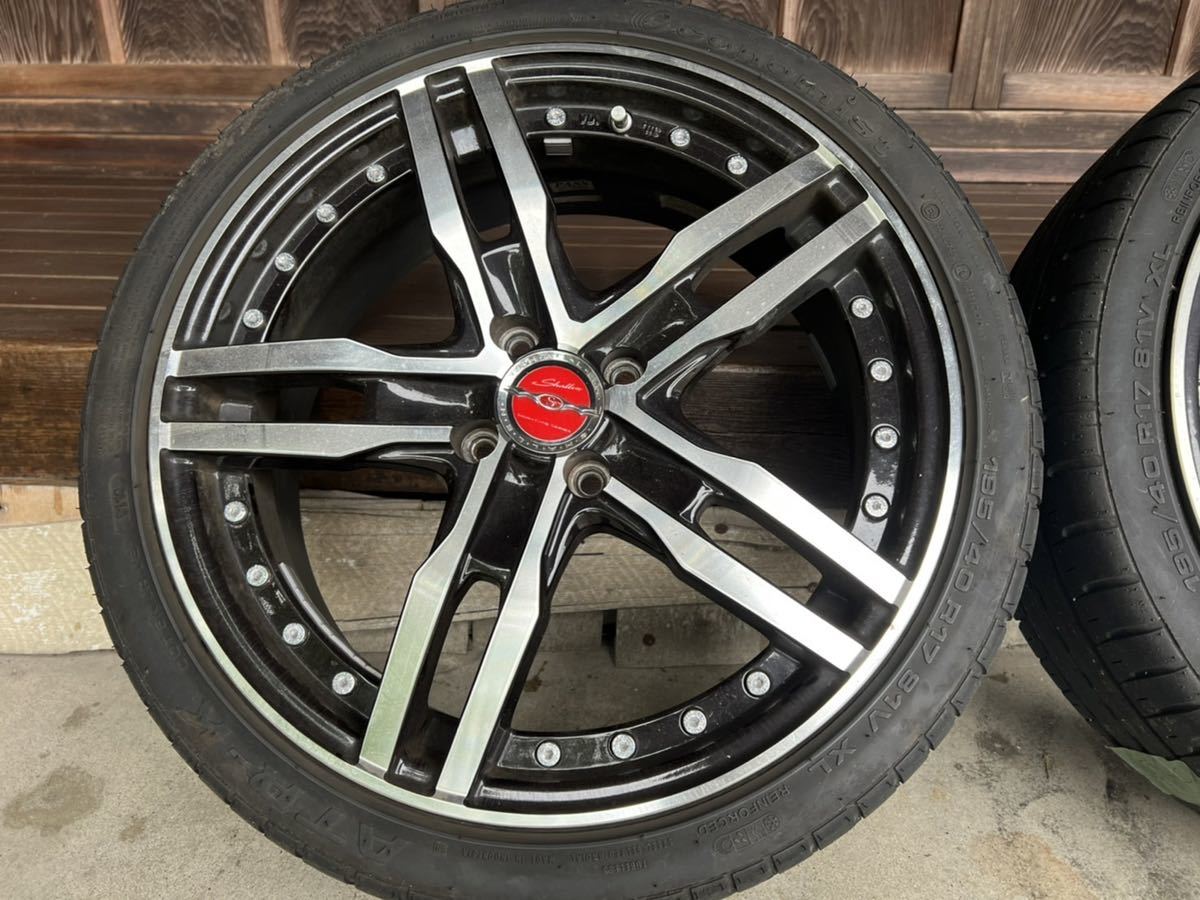 AME シャレン XF-55 17インチ 6.5J ＋45 PCD100 4穴 195/40R17 トヨタ 