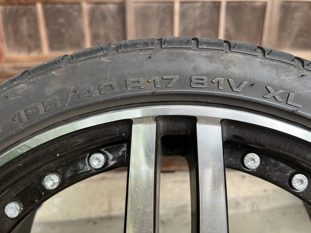 AME シャレン XF-55 17インチ 6.5J ＋45 PCD100 4穴 195/40R17 トヨタ 