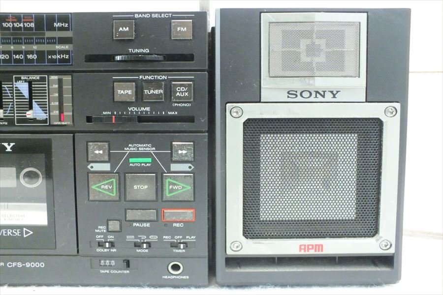 通電可 SONY CFS-W900 ダブルカセット ラジカセ ソニー レトロ ジャンク