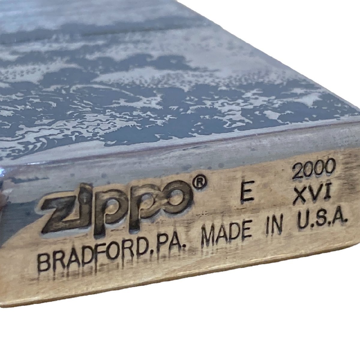 ZIPPO ジッポー zippo オイルライター 日本画 松原 海 湖 波 烏 カラス 