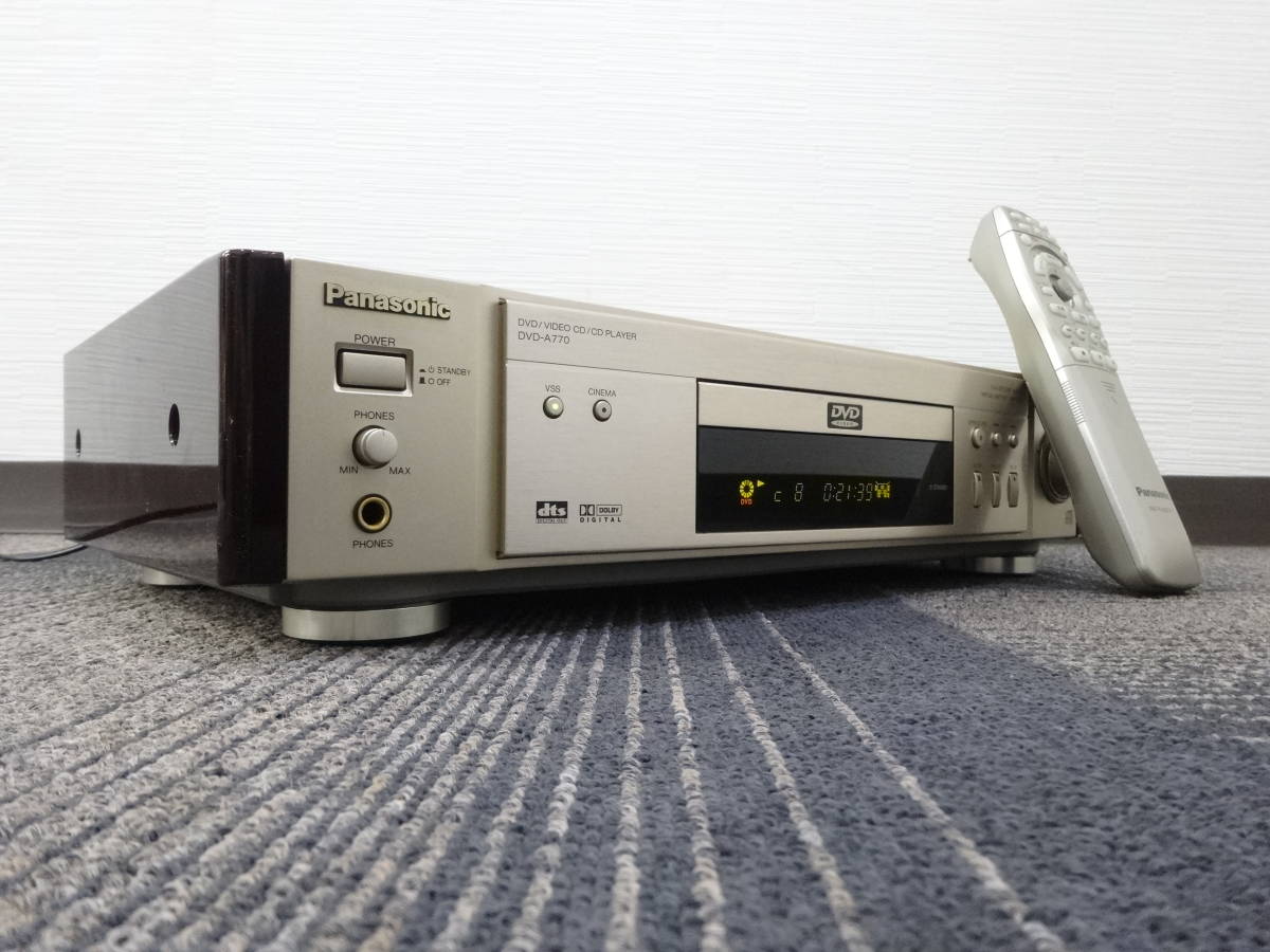 美品・完全動作◎】パナソニック CD/DVDプレーヤー DVD-A770 Panasonic
