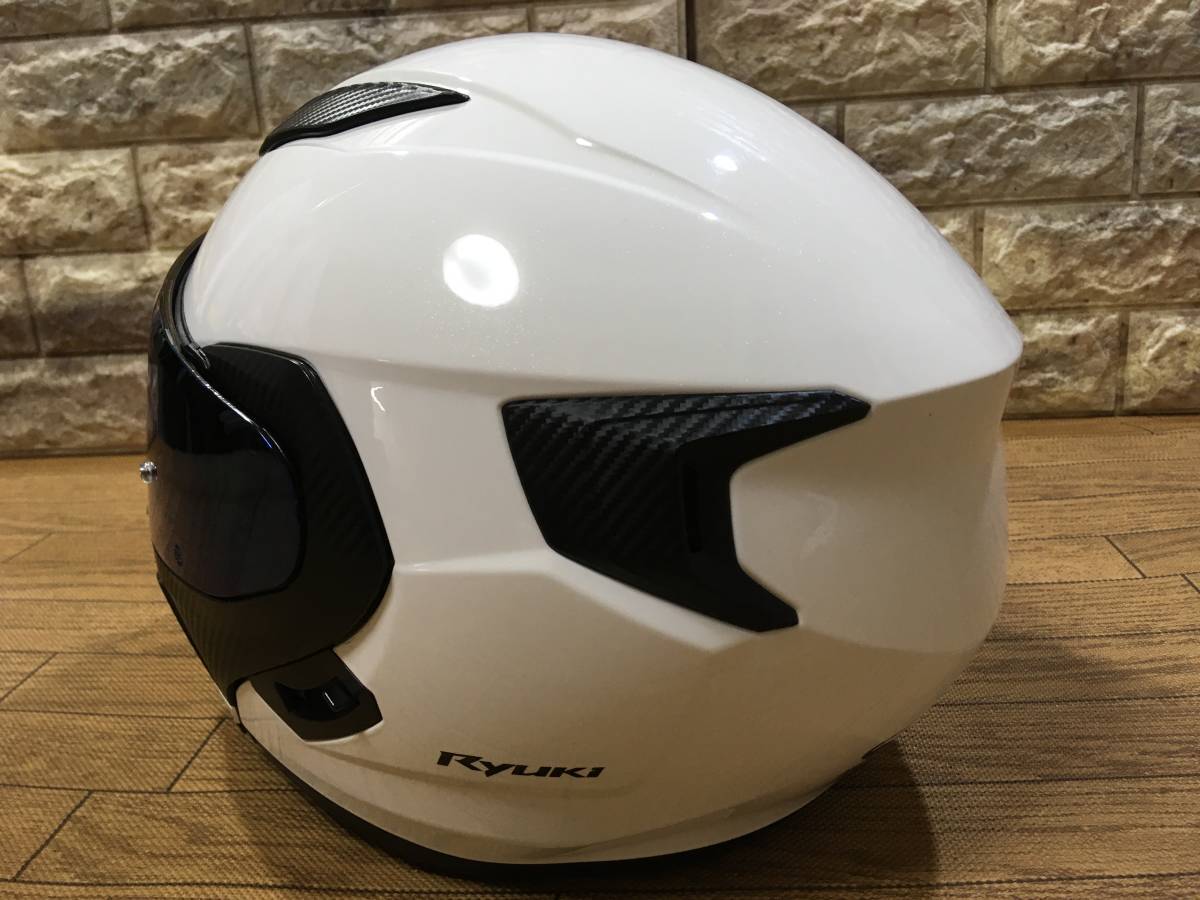 OGK Kabuto RYUKI システムヘルメット ホワイトメタリック色 57-58cm M