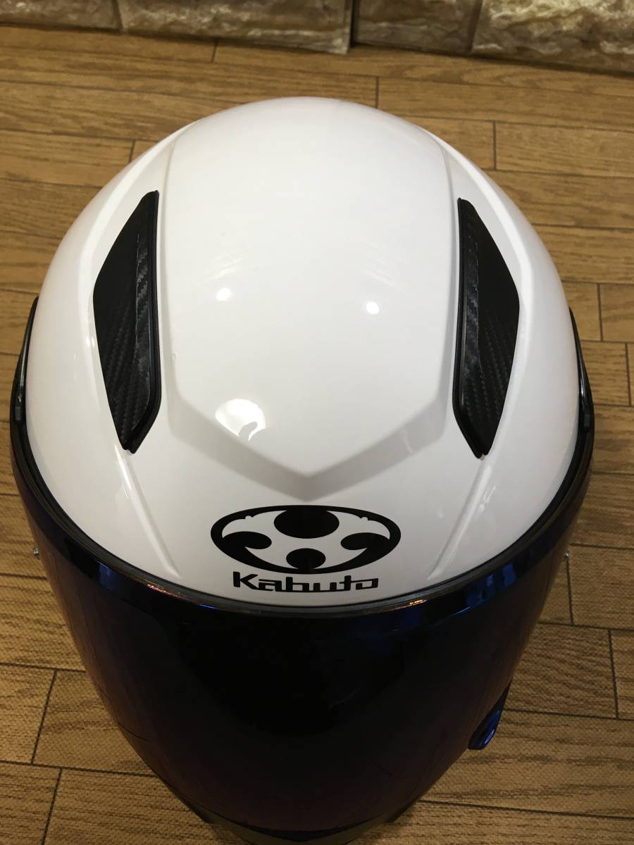 OGK Kabuto RYUKI システムヘルメット ホワイトメタリック色 57-58cm M