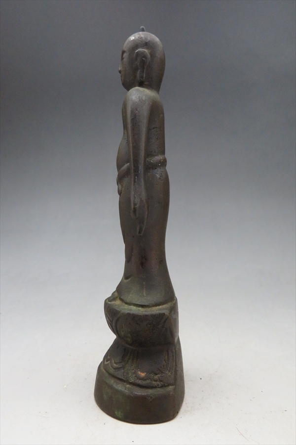 ◇◇誕生仏 銅製 在銘 仏教美術 仏像 佛像 高さ/約13.3cm 横/約4.6cm