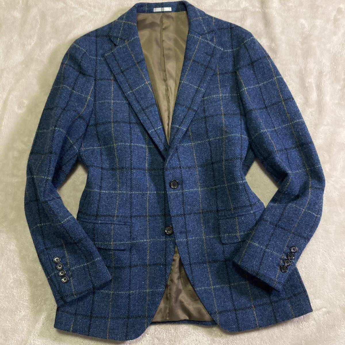 美品ZARA ザラ ヘリンボーンウールブレンドブレザー ジャケット XS 