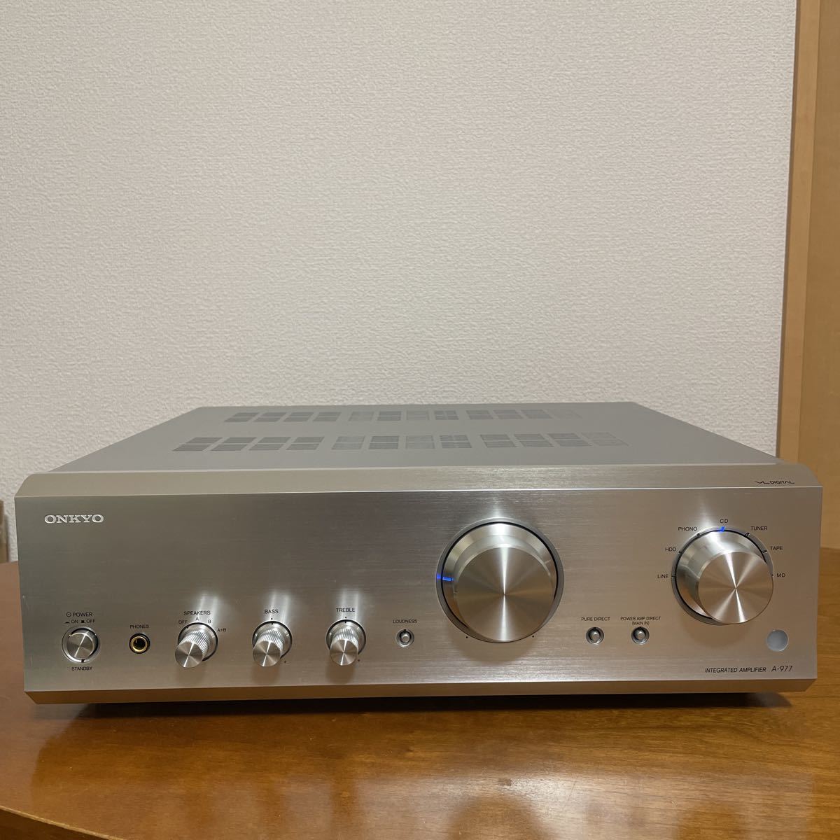 ONKYO INTEGRATED AMPLFIER A-977 ジャンクRT-4931 ONKYO A-977 Amplifier