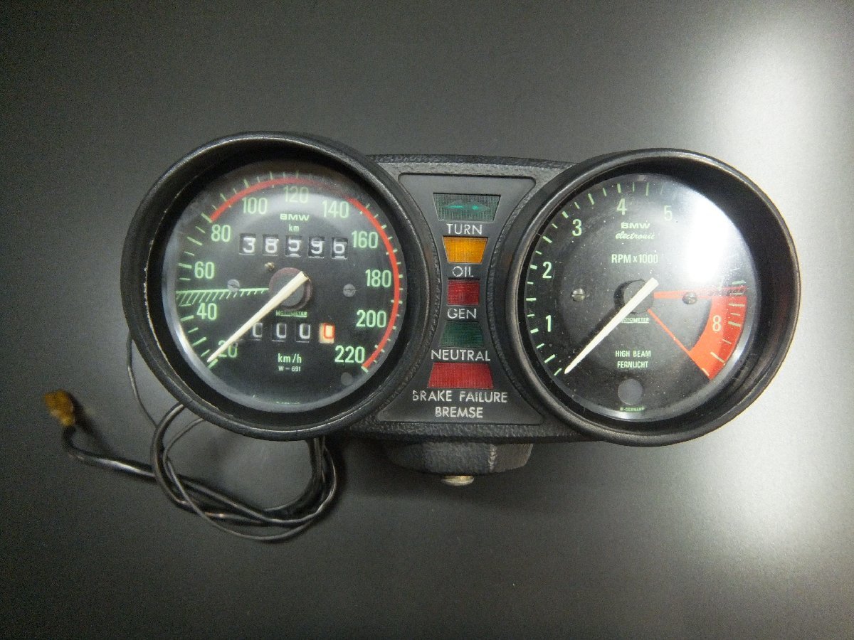 人気定番，本物保証 BMW R100RS 実動メーターASSY ツインサス 昭和56年式 実動車より 動画あり 旧車絶版廃番 R100RT Gs ボクサー(BMW用)｜売買されたオークション情報、yahooの商品情報をアーカイブ公開 - オークファン BMW用
