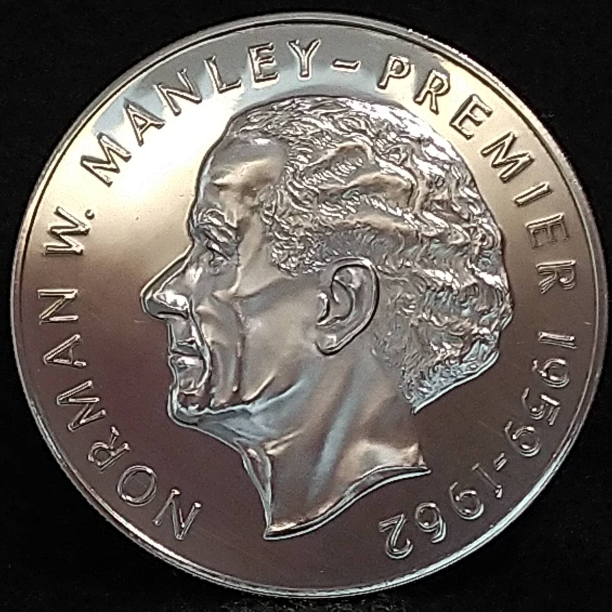 5ドル ジャマイカ ノーマン・マンリー 1973年 Franklin Mint 5ドル銀貨