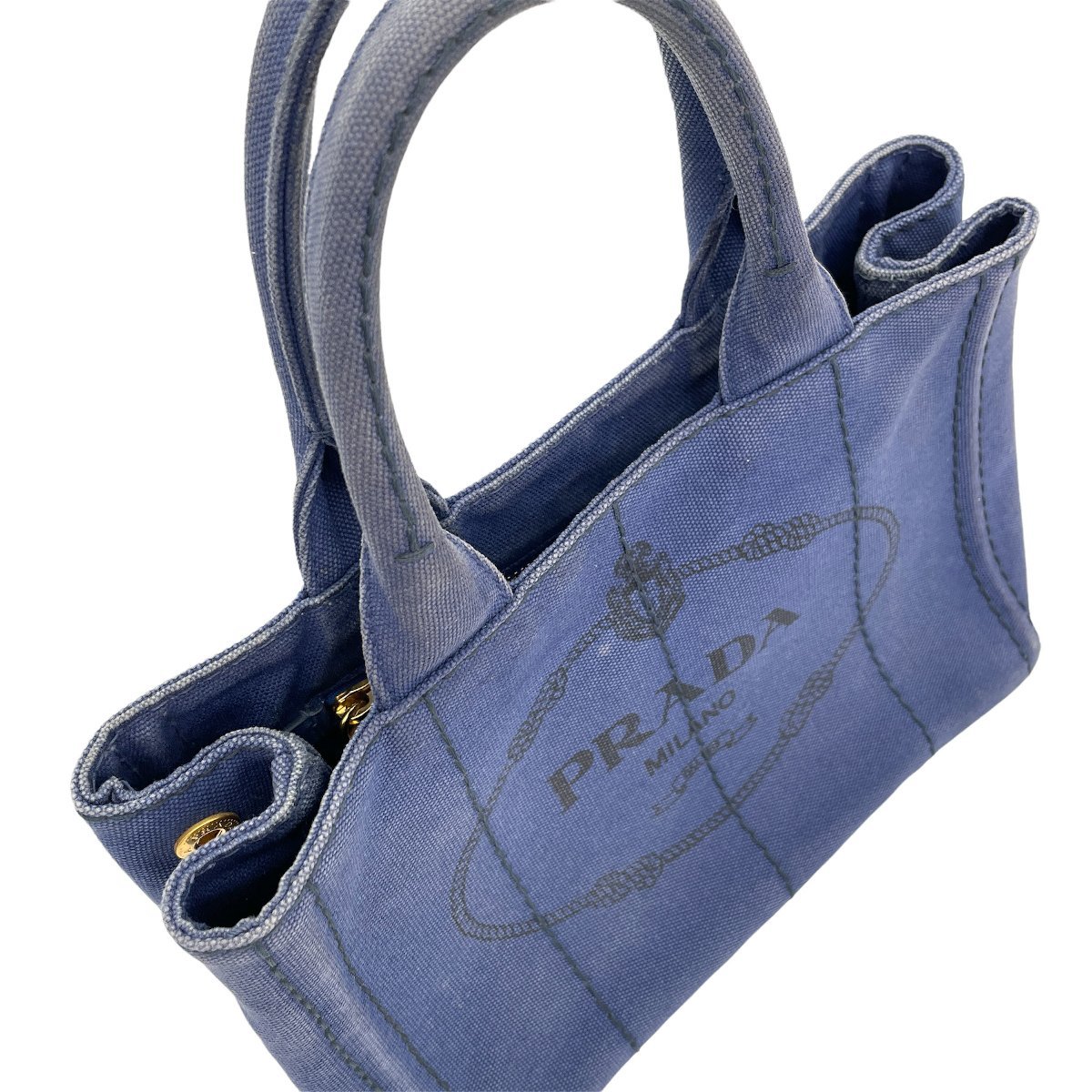 □ 1円 ～ 正規品 □ プラダ PRADA □ カナパ トート バッグ BLUETTE 