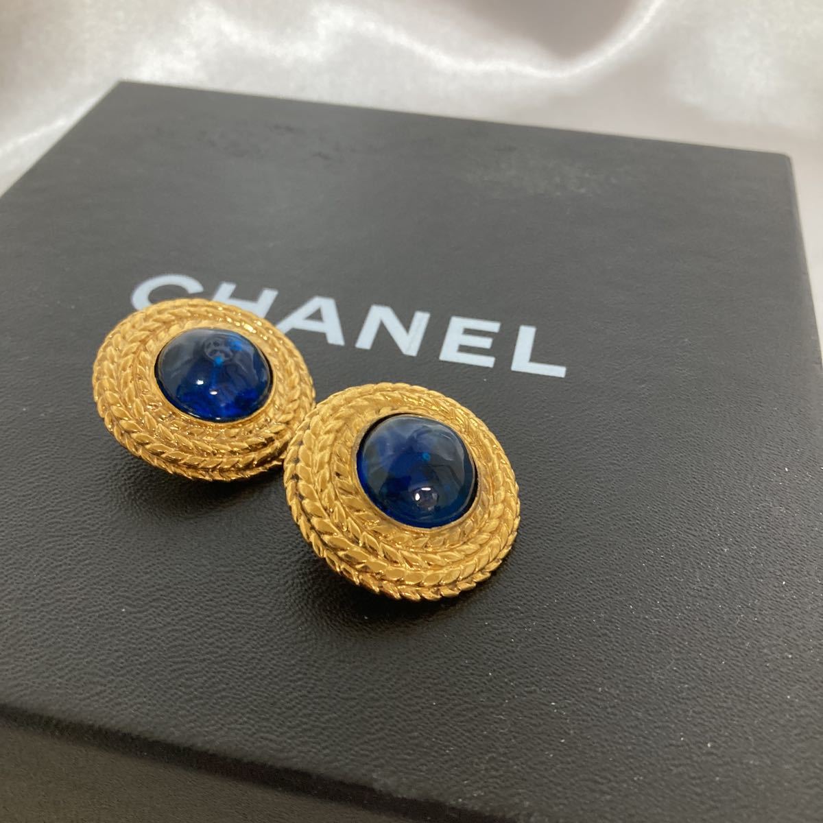 シャネル CHANEL カラー ヴィンテージ 10%OFF イヤリング ブルー 