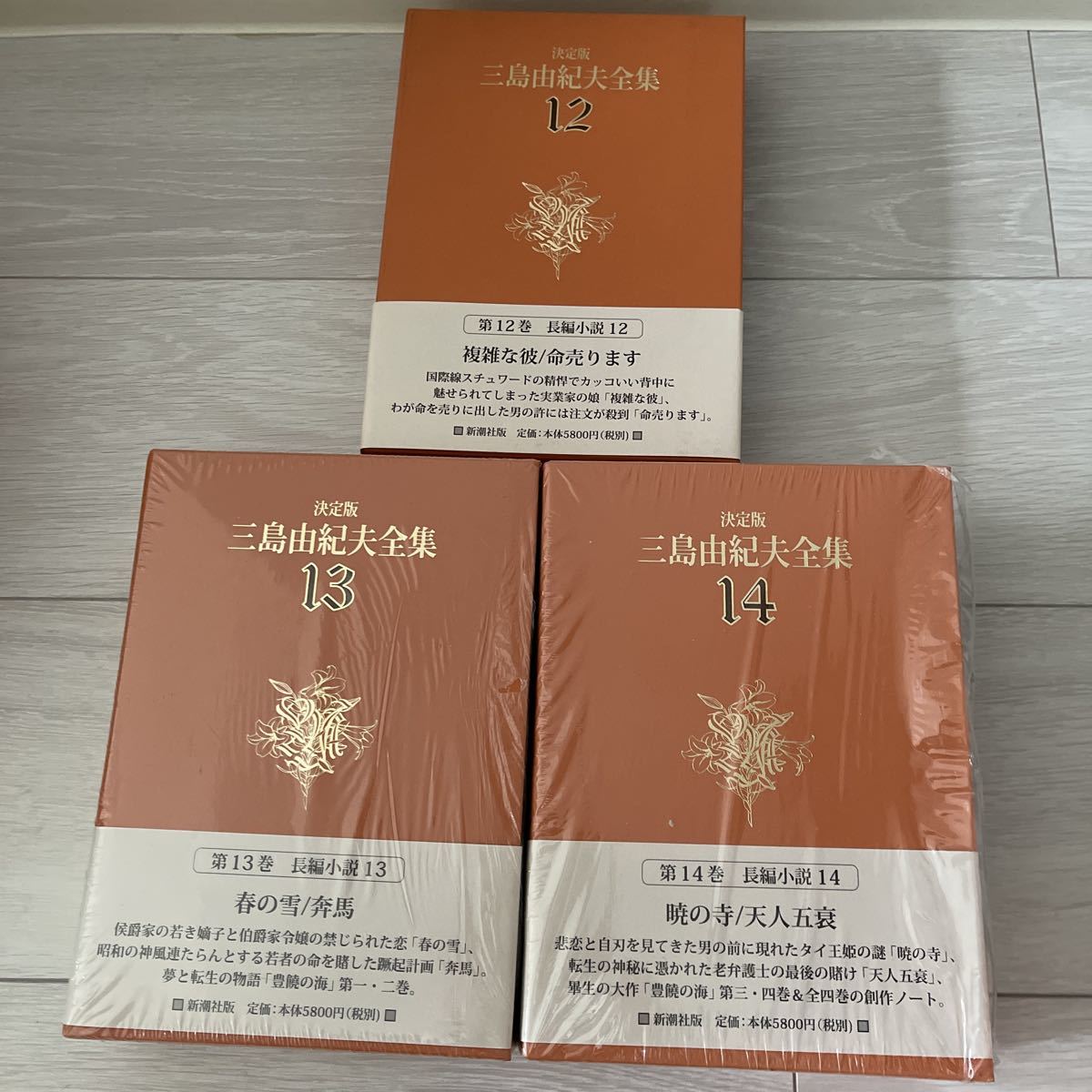 決定版 三島由紀夫全集 第1巻〜14巻 長編小説全14巻 新潮社 仮面の告白 
