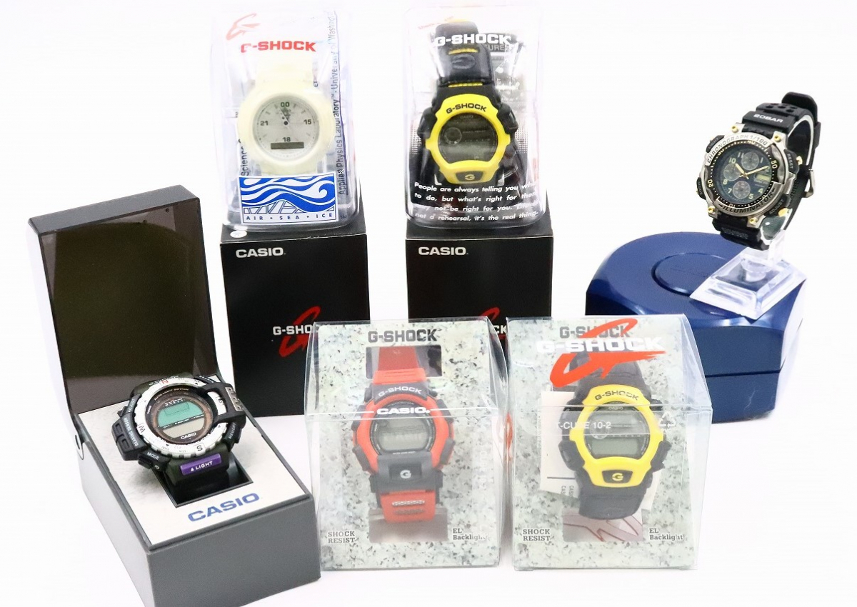 【ト長】CASIO カシオ 腕時計 まとめ売り 6点 G-SHOCK Gショック PROTREK プロトレック DURO 200 など ケース付き IA000IOB81