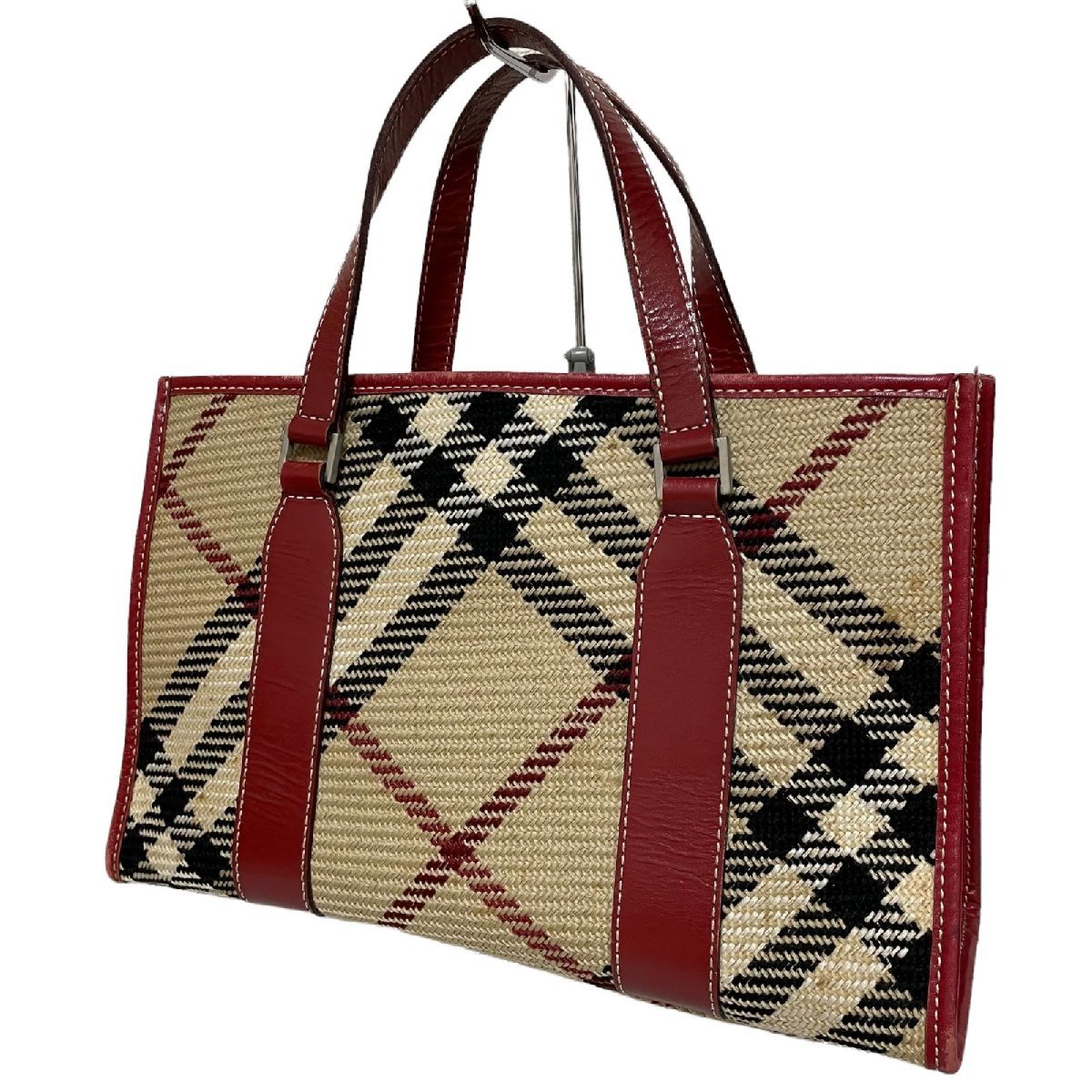 BURBERRY バーバリー ブルーレーベル キャンバスレザー ノバチェック
