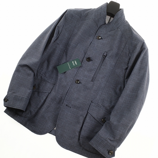 新品1円～★定価4.2万 THE SCOTCH HOUSE スコッチハウス メンズ 日本製生地使用 ドットエアーライトブルゾン L ネイビー 本物 ◆3145◆
