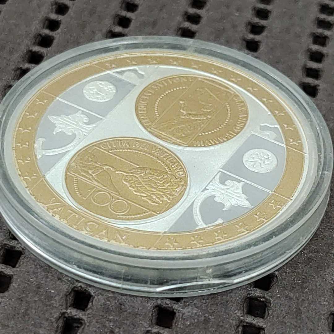 バチカン ＜PRECIOUS TREASURIES＞ 記念メダル 100ユーロ金貨24KP ケース付き - バチカン ゴールド COLOUR OF  World