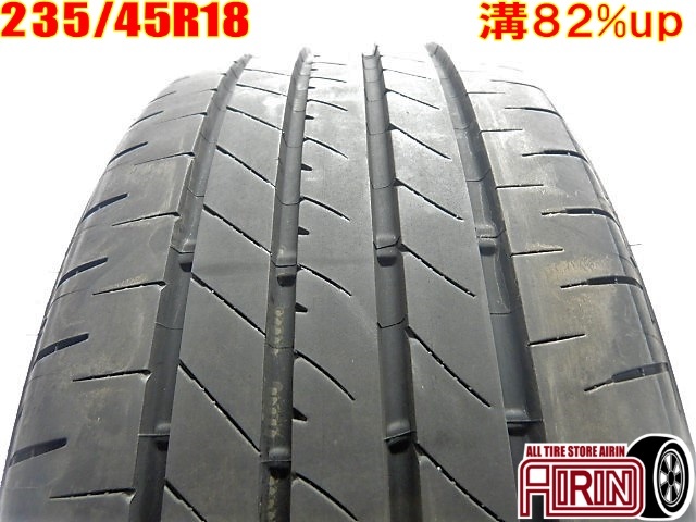 中古 235/45R18 BRIDGESTONE TURANZA T005A サマータイヤ 1本 単品 クラウン レガシィ フォレスター アコード 中古タイヤ 18インチ 235&frasl;45R18 TURANZA ブリヂストン 中古処分 中古夏タイヤ2本セット:16000円 2018年製