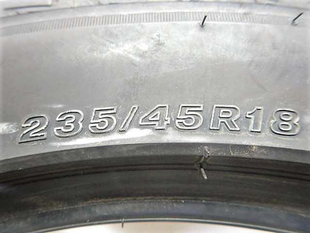 中古 235/45R18 BRIDGESTONE TURANZA T005A サマータイヤ 1本 単品 クラウン レガシィ フォレスター アコード 中古タイヤ 18インチ 235&frasl;45R18 TURANZA ブリヂストン 中古処分 中古夏タイヤ2本セット:16000円 2018年製