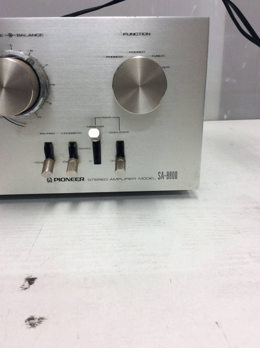 Pioneer パイオニア プリメインアンプ SA-8800 動作未確認 通電ok 現状