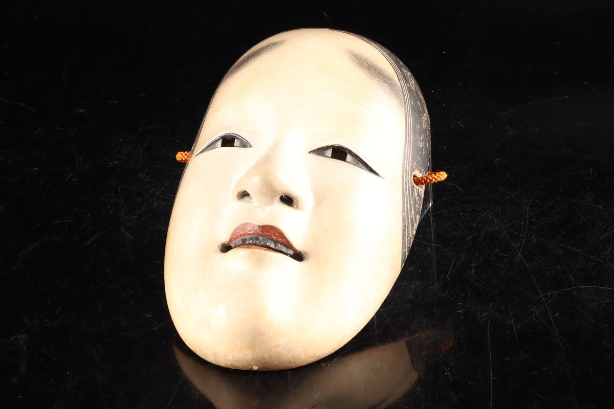 美品 木彫り おかめ おたふく お多福 お福面 お面 レトロ 伝統芸能 能面 当店だけの限定モデル お福面