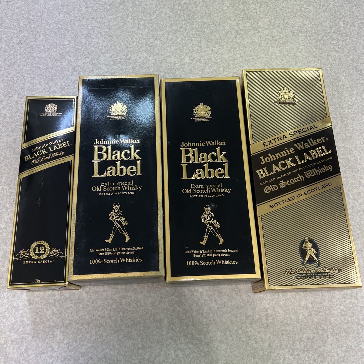 全国無料，セール ○ジョニーウォーカー 4本セットBLACK LABEL