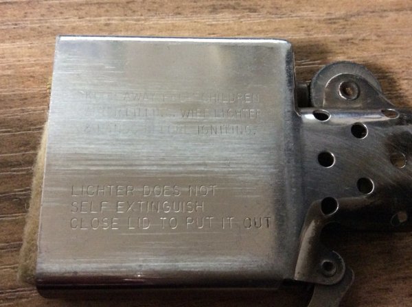 STERLING スターリングシルバー 斜体 ZIPPO ジッポライター 左寄り筆記 