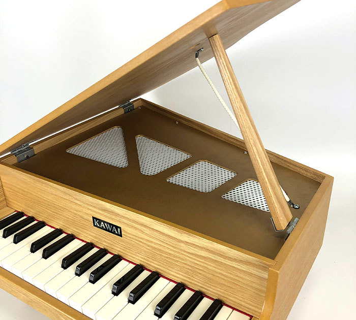 ▽KAWAI カワイ 河合楽器 ミニ グランドピアノ 木目 1112 32鍵