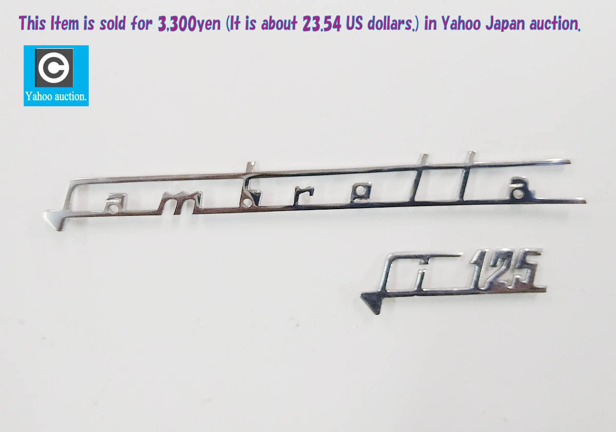 お買い得です! ランブレッタ Li125 レッグシールドバッジ 2点セット 