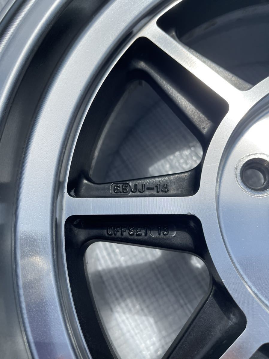 ハヤシストリート ST 14インチ PCD100 4H 6.5J オフセット＋13の2本 