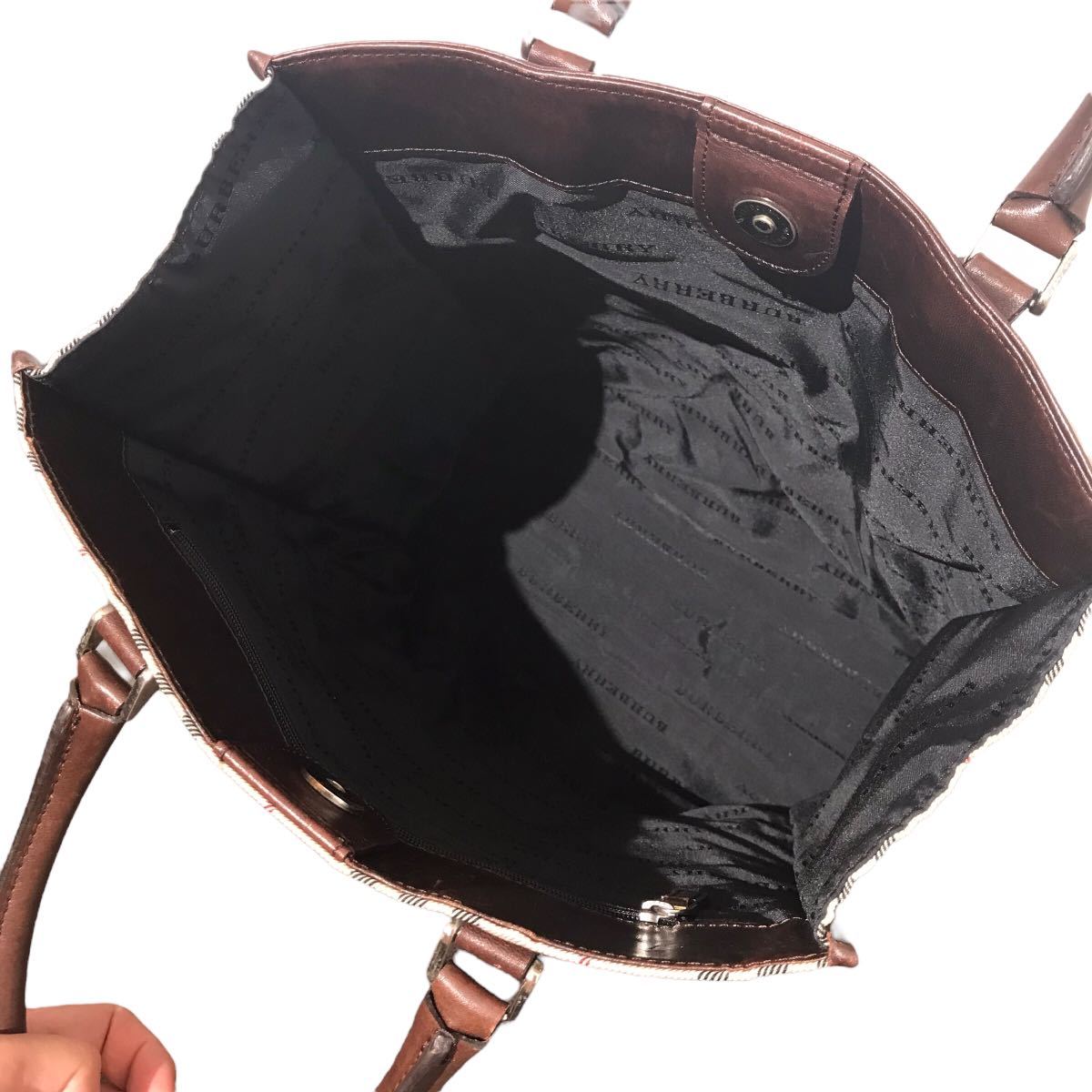 BURBERRY バーバリー バッグ　ノバチェック　A4サイズ収納可能 BURBERRY バーバリー バッグ ノバチェック A4サイズ収納可能 BURBERRY