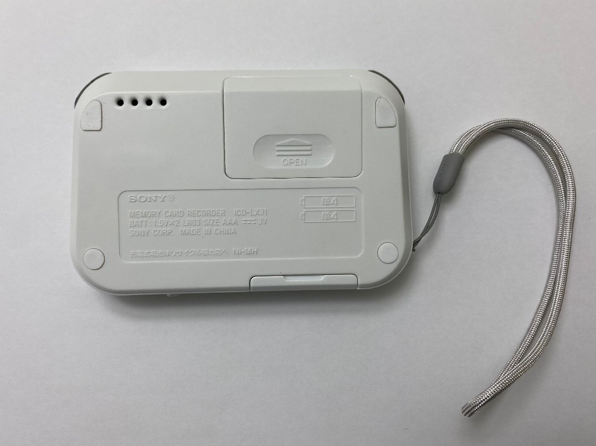 ▽M▽SONY ソニー ICレコーダー メモリーカード ICD-LX31 集音器 録音