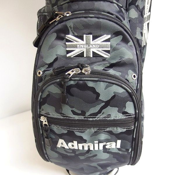 Admiral Golf/アドミラルゴルフ 5分割スタンド式キャディバッグ 迷彩柄