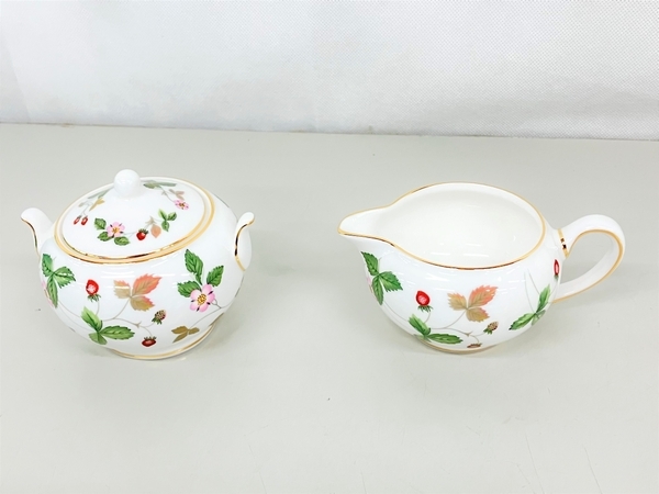 WEDGWOOD WILD STRAWBERRY ティーシュガー ティークリーマー 未使用