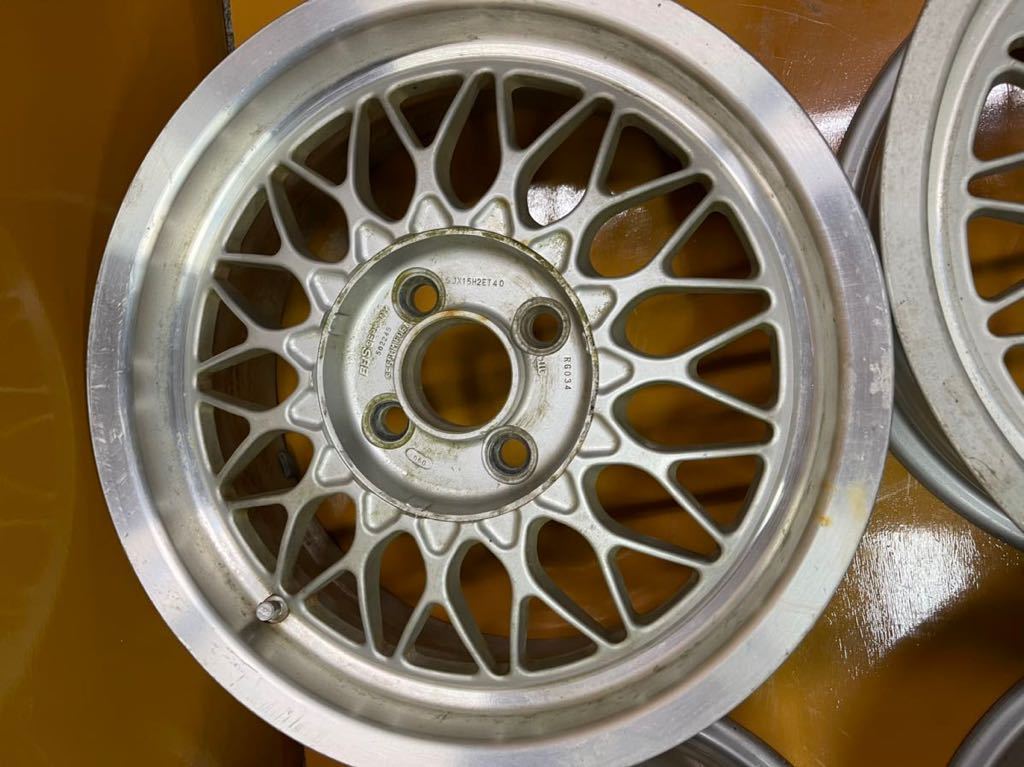 BBS 【当時物】BBS RG 15インチ PCD100 4穴 6JJ2HET40 4本セット(純正