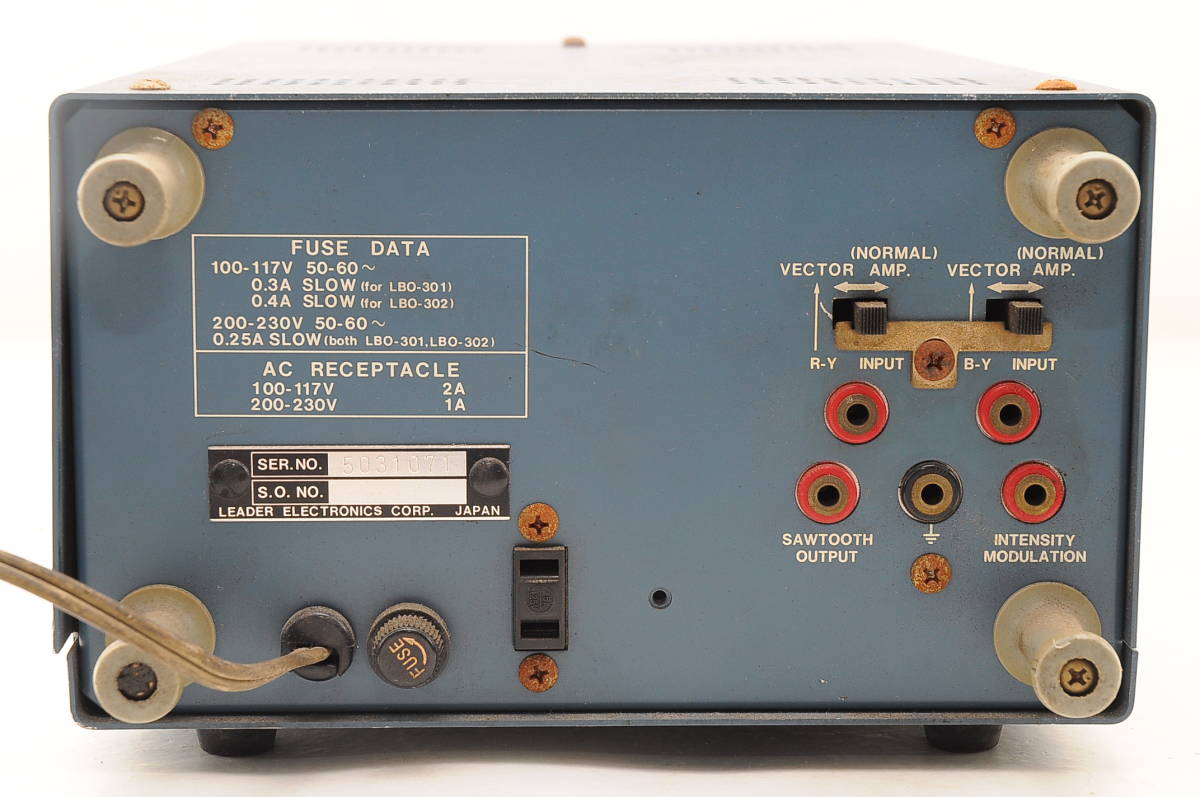 ホジ37]動作品 LEADER オシロスコープ SYNCHROSCOPE LBO-301 シンクロ 