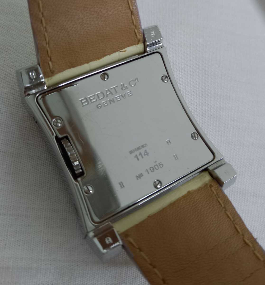 □A BEDAT & Co. GENEVE 114 腕時計 ホワイト系 箱付き 現状品