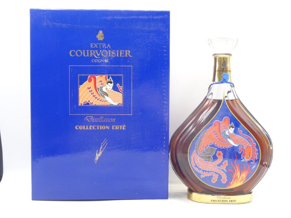  1円 COURVOISIER EXTRA ERTE クルボアジェ エクストラ コレクション エルテ コニャック ブランデー 箱入 古酒 フィルム無し E103372(クルボアジェ)｜売買されたオークション情報、yahooの商品情報をア コニャック